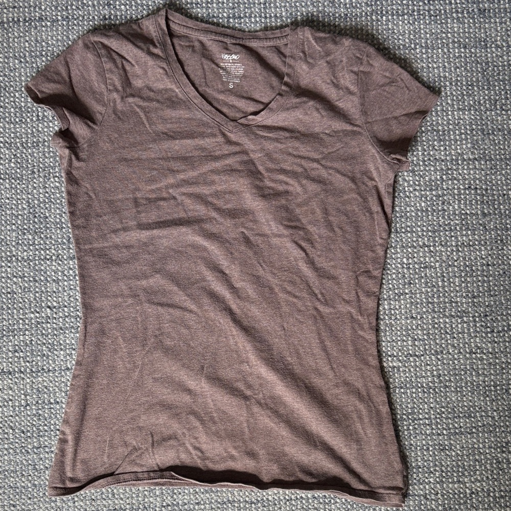 Mossimo Supply Co. Women's Short Sleeve Brown Tee